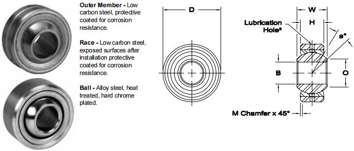 AURORALCOM-10關(guān)節(jié)軸承圖紙